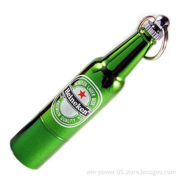Stylish File USB Flash Disc with Beer Bottle Shaped, Good for Promotions of Festivals